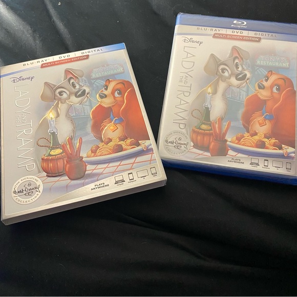 Lady and the Tramp (Bluray, DVD, Disney, 2012, Slipcover) Canadian Unopened New - Picture 3 of 4
